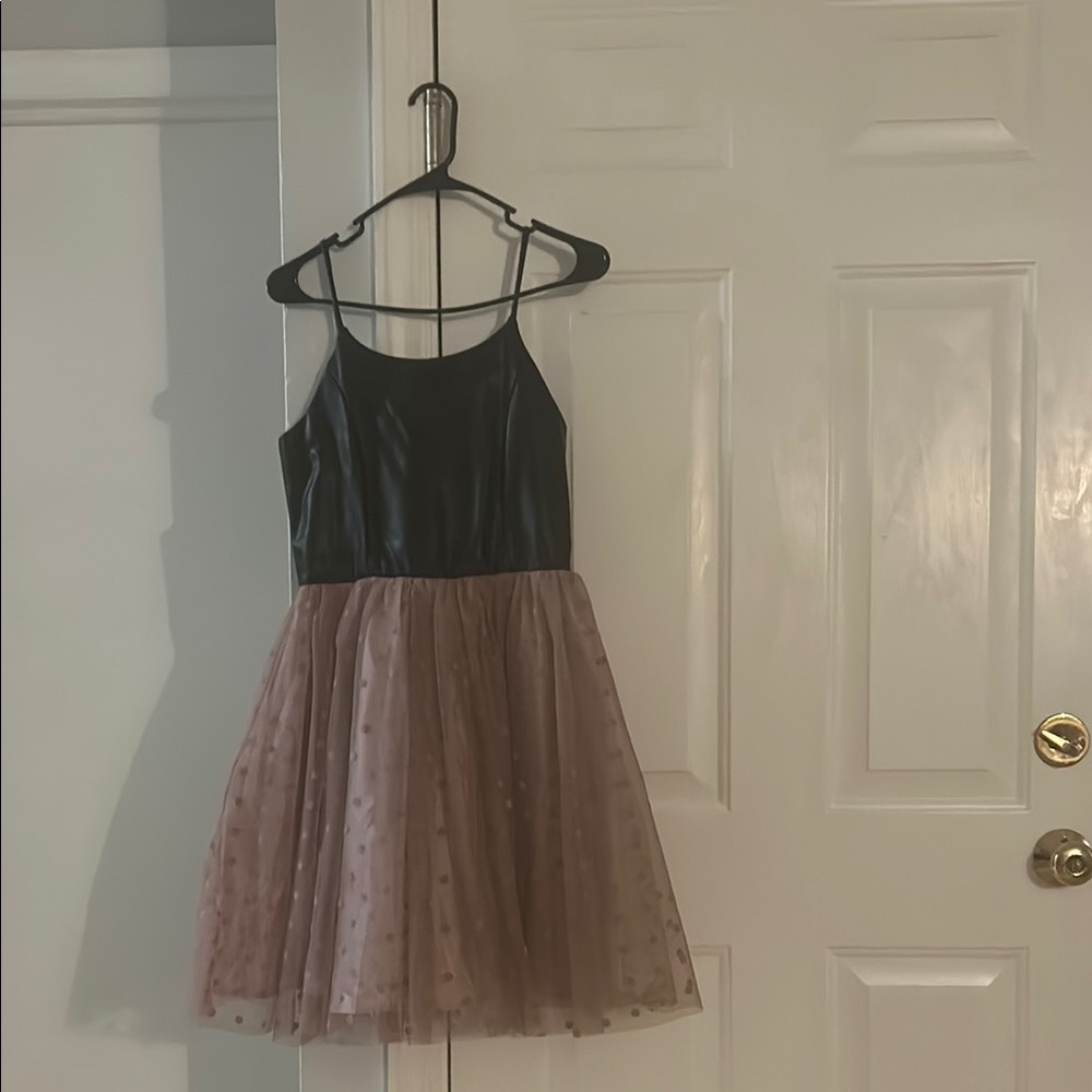 Elegant Black and Pink Kids Dress